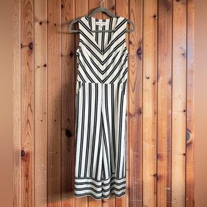 Emma & Michele Striped Sleeveless Jumpsuit